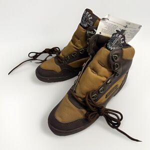 VTG Miller’s Heels Down Women’s Riding Sneakers Boots Brown Tan Size 6 1990s NWT